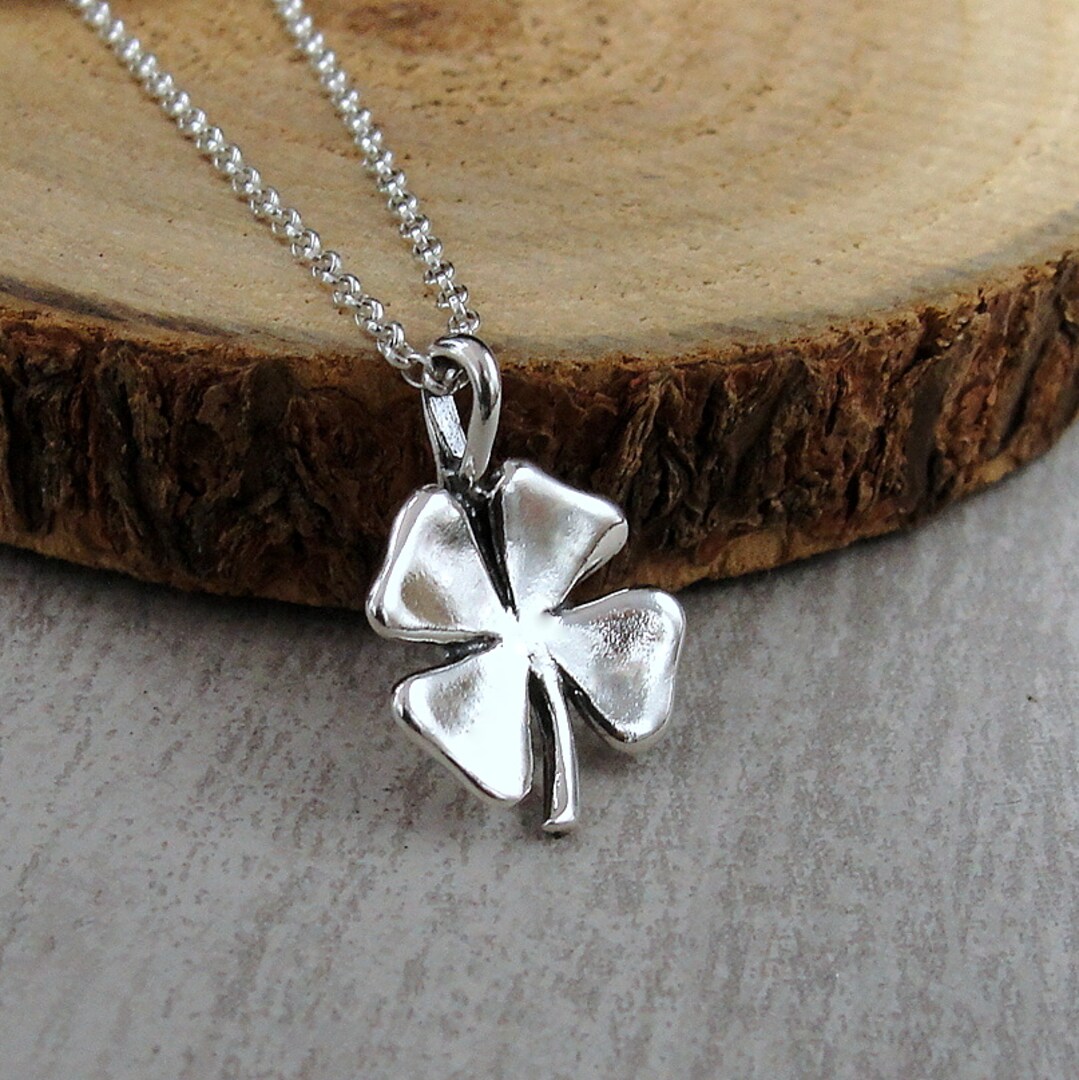 Lucky Shamrock Sterling Silver Necklace Lucky Shamrock Sterling Silver Necklace